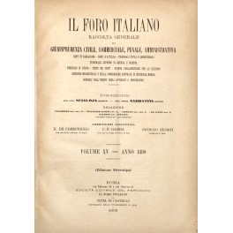 Il Foro Italiano. Annata 1890