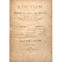 Il Foro Italiano. Annata 1893