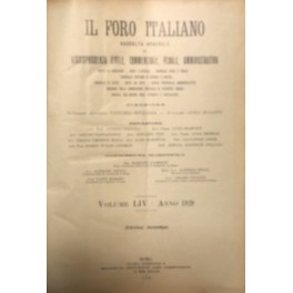 Il Foro Italiano. Annata 1929