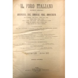 Il Foro Italiano. Annata 1927