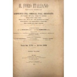 Il Foro Italiano. Annata 1891