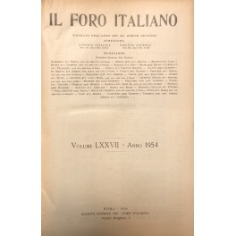 Il Foro Italiano. Annata 1954