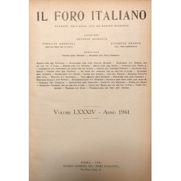 Il Foro Italiano. Annata 1961