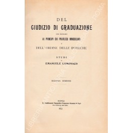 Del giudizio di graduazione