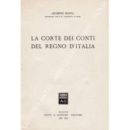 La Corte dei Conti del Regno d'Italia