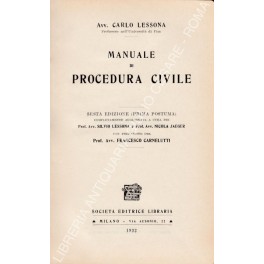 Manuale di procedura civile