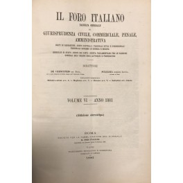 Il Foro Italiano. Annata 1881