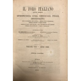 Il Foro Italiano. Annata 1883