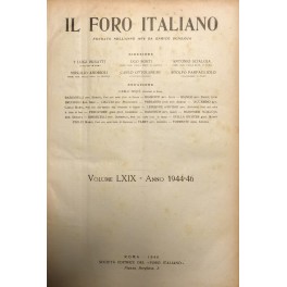 Il Foro Italiano. Annata 1944-1946