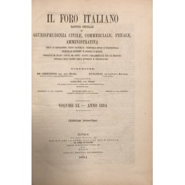 Il Foro Italiano. Annata 1884