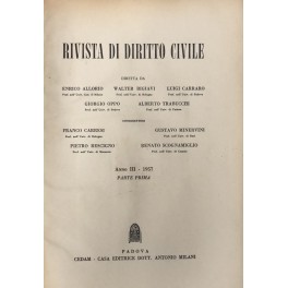 Rivista di diritto civile.