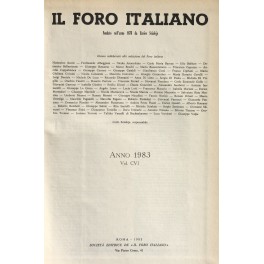 Il Foro Italiano. Annata 1983