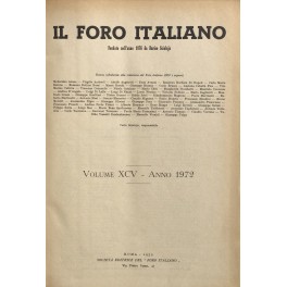 Il Foro Italiano. Annata 1972