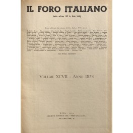 Il Foro Italiano. Annata 1974