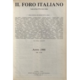 Il Foro Italiano. Annata 1988