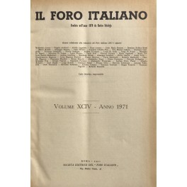 Il Foro Italiano. Annata 1971