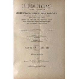 Il Foro Italiano. Annata 1889