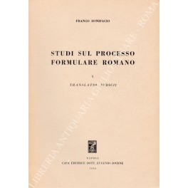 Studi sul processo formulare romano