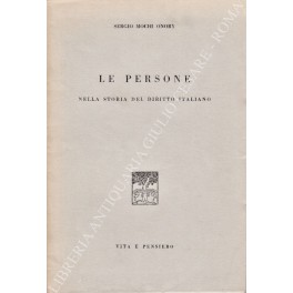 Le persone nella storia del diritto italiano