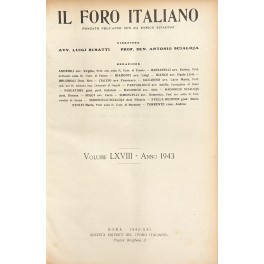 Il Foro Italiano. Annata 1943