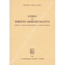 Corso di diritto amministrativo