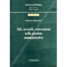 Atti, accordi, convenzioni nella giustizia amministrativa