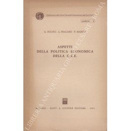 Aspetti della politica economica della C.E.E.