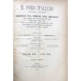 Il Foro Italiano. Annata 1894