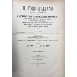 Il Foro Italiano. Annata 1885