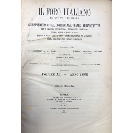 Il Foro Italiano. Annata 1886