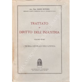 Trattato di diritto dell'industria