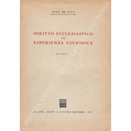 Diritto ecclesiastico ed esperienza giuridica