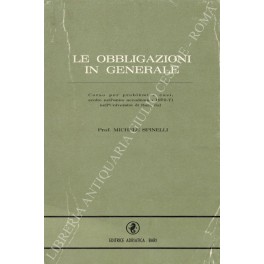 Le obbligazioni in generale