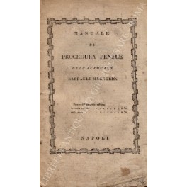 Manuale di procedura penale