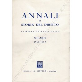 Annali di storia del diritto