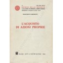 L'acquisto di azioni proprie