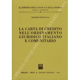 La carta di credito nell'ordinamento giuridico italiano 