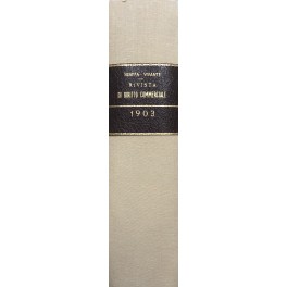 Rivista di Diritto Commerciale Industriale e Marittimo