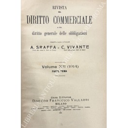 Rivista del Diritto Commerciale e del diritto generale delle obbligazioni