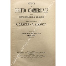 Rivista del Diritto Commerciale e del diritto generale delle obbligazioni