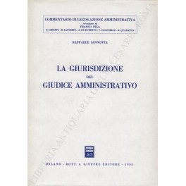 La giurisdizione del giudice amministrativo