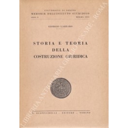 Storia e teoria della costruzione giuridica