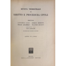 Rivista trimestrale di diritto e procedura civile