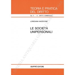 Le società unipersonali