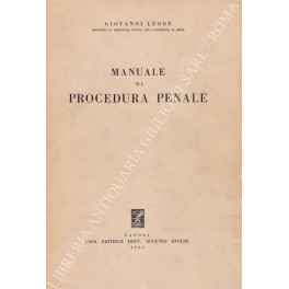 Manuale di procedura penale 