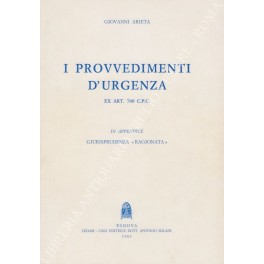 I provvedimenti d'urgenza