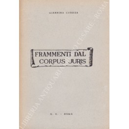 Frammenti dal corpus iuris