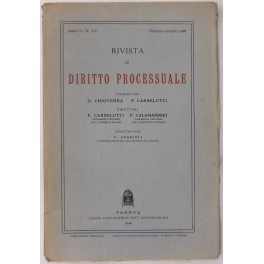 Rivista di Diritto Processuale. Annata 1946-2008