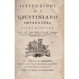 Istituzioni di Giustiniano imperatore