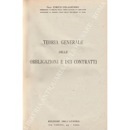 Teoria generale delle obbligazioni e dei contratti